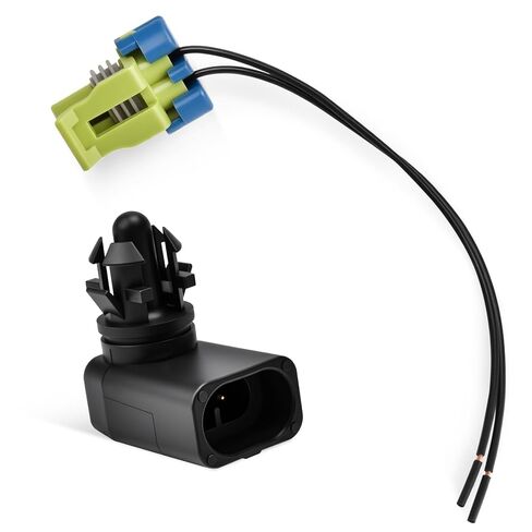 Ambient Air Temperature Sensor and Connector Wiring Pigtail Harness Set Compatible with 2003-2014 Sierra HD 2004-2014 Silverado HD 2004-2012 Colorado 2006-2014 Escalade H2 H3 Replace 25775833 in Kuwait