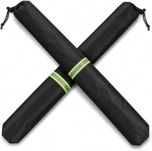 Cabilock 2Pcs Windshield Wiper Covers, 210D Heavy Duty Waterproof Wiper Blade Protector for Rain Snow Bird Poop, Universal Fit 25.5" Covers Sleeves with Reflective Strip for Cars, RVs, Trucks in Kuwait
