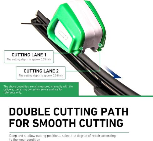 1 PC Car Windshield Wiper Regroover, Cleaning Wiper Blade Cutter Repairer, Universal Multi-function DIY Quickly Repair Tool, for Most Cars, Trucks, SUVs (Green) in Kuwait