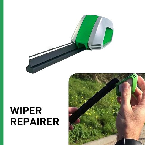 1 PC Car Windshield Wiper Regroover, Cleaning Wiper Blade Cutter Repairer, Universal Multi-function DIY Quickly Repair Tool, for Most Cars, Trucks, SUVs (Green) in Kuwait