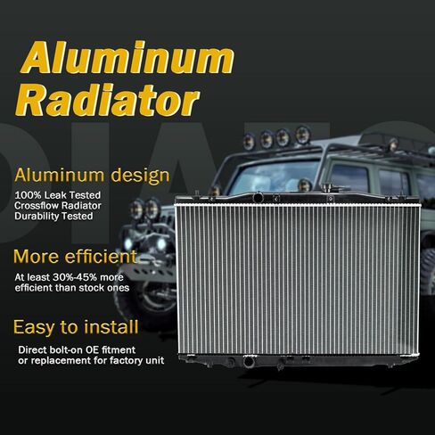 Radiator Aluminum Core Radiator Compatible with 2019 2020 2021 2022 2023 Acura RDX 2.0L l4 Automotive Cooling Radiator in Kuwait