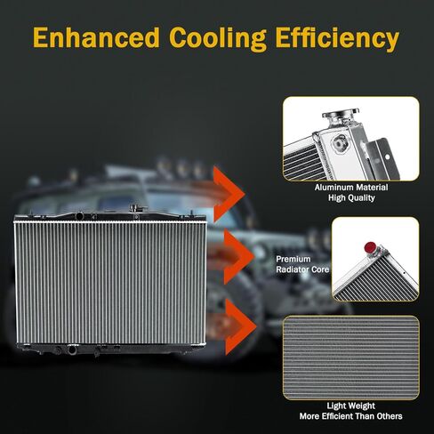 Radiator Aluminum Core Radiator Compatible with 2019 2020 2021 2022 2023 Acura RDX 2.0L l4 Automotive Cooling Radiator in Kuwait