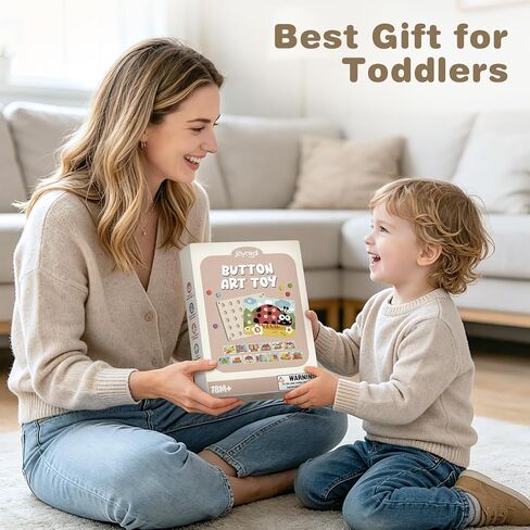ألعاب Joyreal Montessori لعمر سنتين، ألعاب فنية للأزرار الخشبية لعمر 2 3 4 سنوات من العمر للفتيات الصبيان هدايا عيد ميلاد، لعبة زر Pegboard مطابقة الألوان لتعلم الألعاب التعليمية للأطفال الصغار 2-4 in Kuwait
