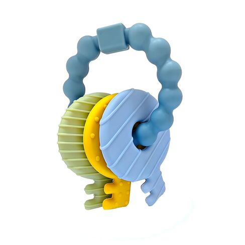 YAPROMO Baby Teething Keys - Soft Silicone Keys Teether, Cute Chew Toys for 3-18 Months Infants & Toddlers, Perfect for Baby Girls, BPA Free in Saudi Arabia