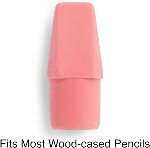 Staples Pencil Cap Erasers, Assorted Colors, 12 Pack – Slip‑On Erasers for Standard Pencils in Kuwait