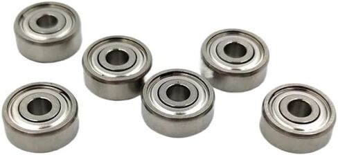 6pcs Water Droplet Bearing Stainless Steel Ceramic Mix MR104 4X10X4mm 686 6X13X5mm 683 3X7X3mm 687 7X14X5mm ZZ(Hybrid Ceramic,MR106 6X10X3mm) in Kuwait