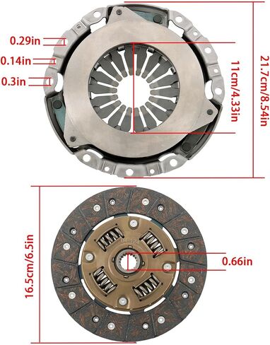 GXYWADY Transmission Clutch Kit w/Pilot Bearing Replacement for 04-124 Replacement for Metro 1998-2000 Replacement for Firefly 1989-2000 in Kuwait