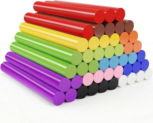 ENPOINT Metallic Gold Hot Glue Sticks, 24 PCS Full Size Hot Melt Glue Sticks Colored, Craft Adhesive Waxing Sticks for Wedding Cards, Sealing, Decoration, Art, DIY, 4" Long x 0.43" Dia in Kuwait
