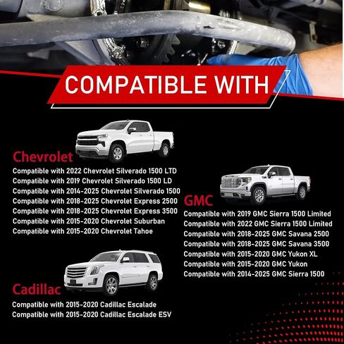 Rear Axle Housing Cover Gasket Differential Seal Compatible with 2014-2025 Chevrolet Silverado 1500 GMC Sierra 1500 2015-2020 Yukon XL Cadillac Escalade ESV Replaces 22943110 85720902 in Kuwait