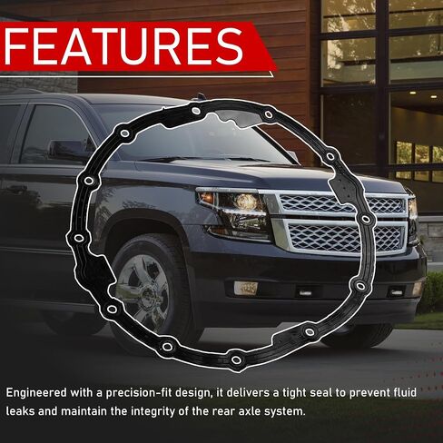 Rear Axle Housing Cover Gasket Differential Seal Compatible with 2014-2025 Chevrolet Silverado 1500 GMC Sierra 1500 2015-2020 Yukon XL Cadillac Escalade ESV Replaces 22943110 85720902 in Kuwait