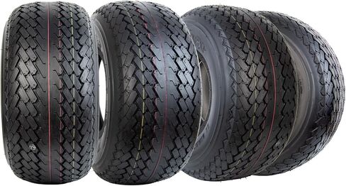 Set 4 Wolf Pack 215/35-14 Golf Cart Tires ATV Tires Non-Directional Tubeless Tire Multi-Terrain Tire with Superior Traction and Mud-Resistant Self-Cleaning Tread Design for Long-Lasting Performance in Kuwait