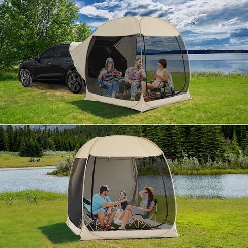 Alvantor® SUV Tailgate Tent, Instant Pop Up Car Tent Creates Extra Living Space, UV Protection, Quick Setup in Seconds for Family, Road Trips, Tailgating, Beach, Outdoor Camping in Kuwait