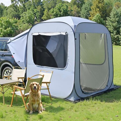 Alvantor® SUV Tailgate Tent, Instant Pop Up Car Tent Creates Extra Living Space, UV Protection, Quick Setup in Seconds for Family, Road Trips, Tailgating, Beach, Outdoor Camping in Kuwait