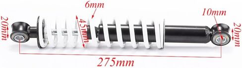 Go Kart Front Suspension Kit with Swingarms, 275mm Shock Absorbers, Steering Knuckle Spindles, 3-Stud Wheel Hubs & Tie Rod Ends for ATV UTV Quad Buggy Golf Cart DIY 4-Wheeler in Kuwait