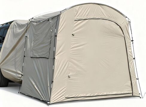 Economical Car Camping Tent - Easy Setup 210D Ripstop, Spacious Universal Fit for Overnight Outdoor Trips in Saudi Arabia