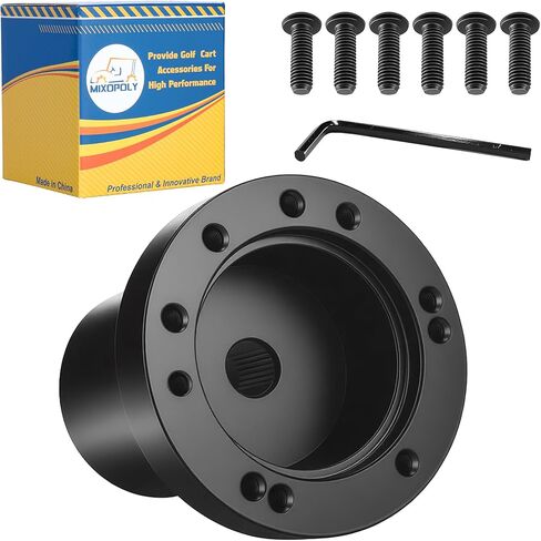 Golf Cart Steering Wheel Hub Adapter fits Yamaha G2-G29 Drive/Drive2 Model, Black and Anti-Rust in Kuwait