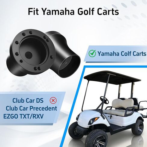 Golf Cart Steering Wheel Hub Adapter fits Yamaha G2-G29 Drive/Drive2 Model, Black and Anti-Rust in Kuwait