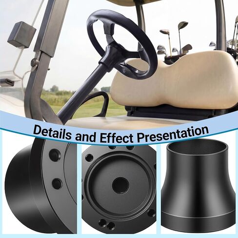 Golf Cart Steering Wheel Hub Adapter fits Yamaha G2-G29 Drive/Drive2 Model, Black and Anti-Rust in Kuwait