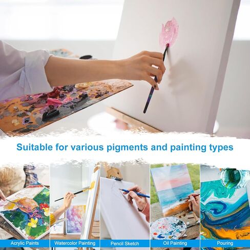 Stretched Canvas for Painting 24 x 36 Inch, 2 Pack Large Blank Canvas, Triple Primed Acid-Free Cotton, Professional Canvas for Acrylic Oil Pouring & Wet Media in Kuwait