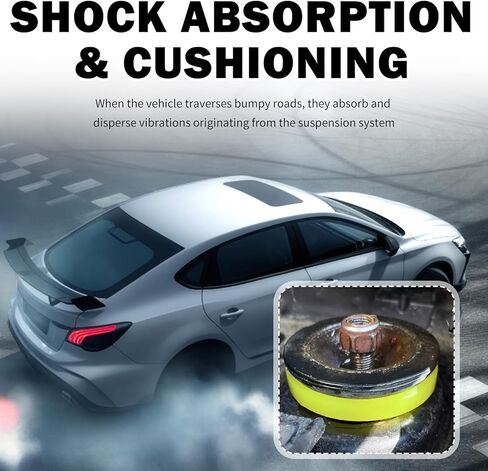 2PCS Silencer Shock Bushings,Universal PU Shock Absorber Bushings for Vibration Damping & Noise Reduction,Durable Suspension Bushing Car Accessories for Most Vehicles in Kuwait