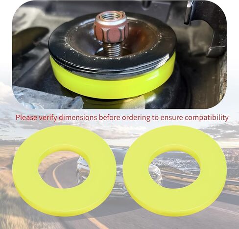 2PCS Silencer Shock Bushings,Universal PU Shock Absorber Bushings for Vibration Damping & Noise Reduction,Durable Suspension Bushing Car Accessories for Most Vehicles in Kuwait