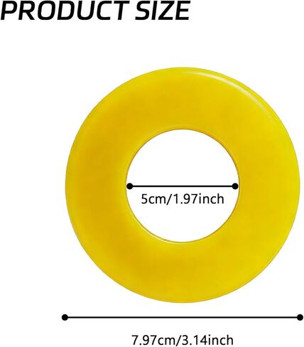 Shock Absorber Bushing, Rubber Suspension Bushing for Noise Reduction & Vibration Absorption, Universal Heavy Duty Shock Soundproofing Mount Washer Dampers Ring for Most Cars (2PCS, Yellow) in Kuwait