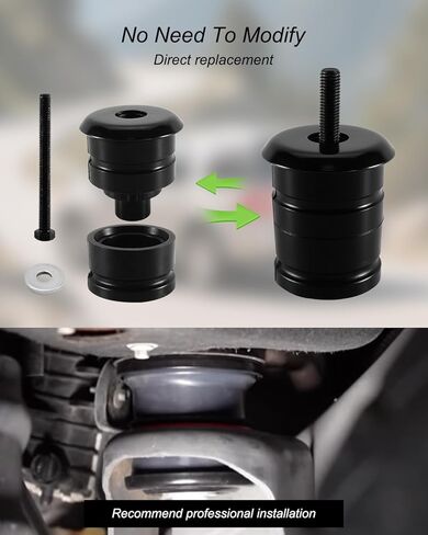 طقم تثبيت الجزء العلوي والسفلي من الجسم مناسب لسيارة Ford F-150 Expedition Navigator 2007-2017، يقلل الاهتزاز والضوضاء، استبدل 6L1Z78001B39BA 7L1Z1000154FA 7L1Z1000155FA (4 قطع) in Kuwait