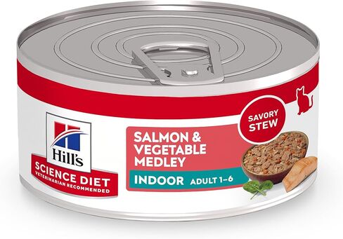 Hill's Science Diet Wet Cat Food, Adult, Indoor, Ocean Fish Recipe, 5.5 oz. Cans, 24-Pack in Kuwait