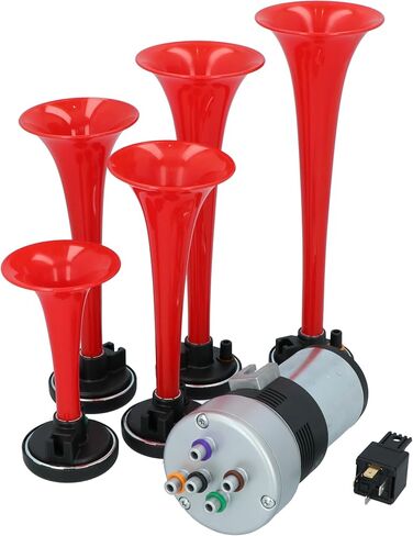 Carpoint 0524707 Fanfare Horn Melodie La Cucaracha 5-Tone, Rot in Kuwait