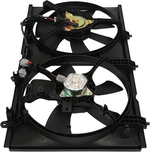 ALEGE Radiator Condenser Fan Assembly Fit for 2003-2007 for Mitsubishi Lancer, Replace OE:620-333 in Kuwait