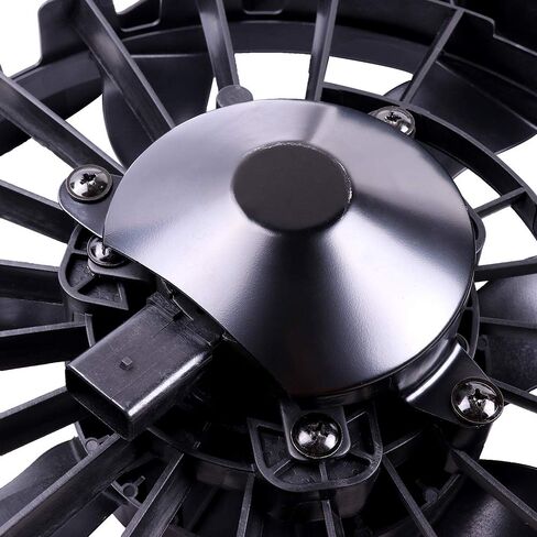 ALEGE Radiator Condenser Fan Assembly Fit for 2004-2012 for Chevrolet Malibu 2005-2010 for Pontiac G6 2008-2009 for Saturn Aura, Replace OE:620-610 in Kuwait