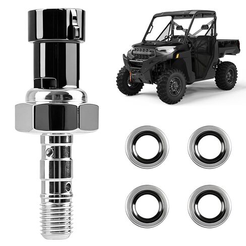 مفتاح ضغط الفرامل مطور لمنع التسرب مع طقم ختم 4 قطع لـ Polaris Ranger XP 1000 2019-2024، RZR 2016-2021، Sportsman، General، يستبدل OEM 4081117 4014262 791071، Seal 5413212 (2015-2024) in Kuwait