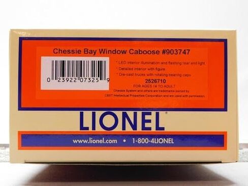 Lionel Chessie Bay Window Caboose #903747 O Gauge Train CAR 2526710 in Kuwait
