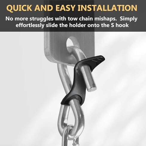 EAORBD S Hook Keeper Rubber S-Hook Retainer for Trailer Tow Hook Holder, Safety Chain Hook Keepers (Fits 3/8" S 4-Pack) in Kuwait