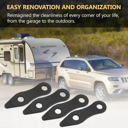 EAORBD S Hook Keeper Rubber S-Hook Retainer for Trailer Tow Hook Holder, Safety Chain Hook Keepers (Fits 3/8" S 4-Pack) in Kuwait