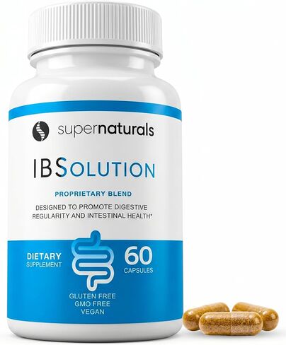 IBSolution - مكمل لصحة الجهاز الهضمي، الغازات، الانتفاخ، الإسهال، تخفيف الإمساك، آلام البطن، مع سيلليوم، تعزيز الانتظام، يدعم صحة الأمعاء، صنع في الولايات المتحدة الأمريكية - 60 كبسولة نباتية، عبوتان in Saudi Arabia