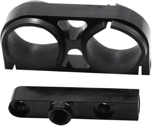 Billet Aluminum Dual Fuel Pump Clamp Mounting Bracket Outlet Manifold Compatible with 044 380LPH in Kuwait