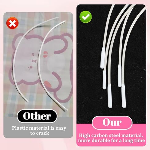 12Pairs Underwire Carbon Steel Bra Underwire Replacement Metal Bra Wire Bras Supporters Sewing Supplies for A Cup B Cup C Cup (Silver) in Kuwait