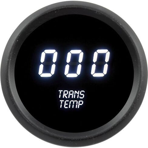 JEGS 41418 Transmission Temperature Gauge LED Digital [Black Face, White Numbers] in Kuwait