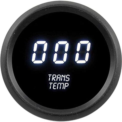 JEGS 41418 Transmission Temperature Gauge LED Digital [Black Face, White Numbers] in Kuwait
