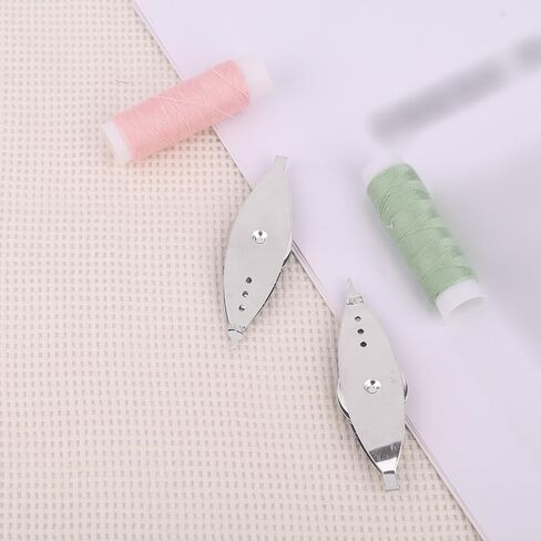 3pcs Needle Shuttles for Beginners with Bobbin, Premium Metal Tatting Shuttle Household Knitting Sewing Accessories for Vintage Lace Making & DIY Craft Projects in Kuwait