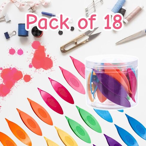 ZCJBCYGG 18 PCS Tatting Shuttle Colorful Plastic Tatting Lacemaking Needle Set Tool Supply for Crafters Lace Makers Workshops Home Projects in Kuwait