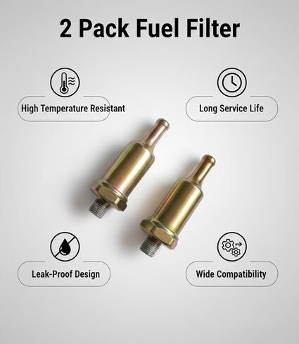 5/16" Fitting Adapter, Universal Fuel Pump Filter for 12V Electric Transfer Universal Low Pressure Gas Diesel Fuel Pump 42S 12S 12D in Kuwait