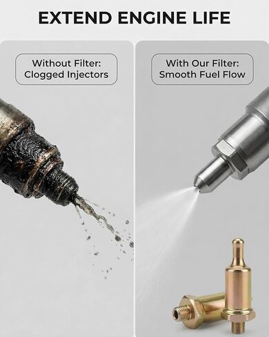 5/16" Fitting Adapter, Universal Fuel Pump Filter for 12V Electric Transfer Universal Low Pressure Gas Diesel Fuel Pump 42S 12S 12D in Kuwait