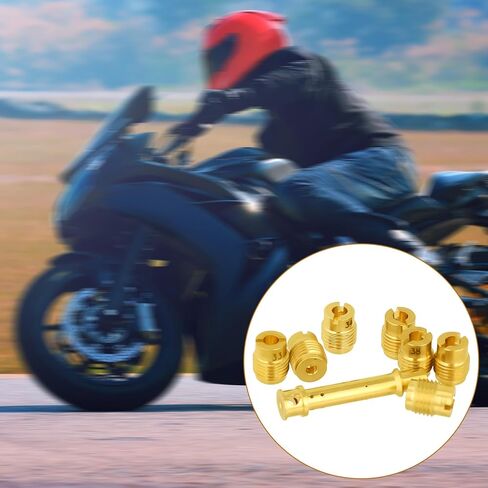 طقم نفاث مكربن ​​7 قطع متوافق مع Predator 212cc GX160 GX200، نفاثات نحاسية رئيسية وأنبوب مستحلب طقم نفاثة مكربن ​​أداء لمحركات استنساخ 196cc-212cc للدراجات الصغيرة وعربات النقل in Kuwait