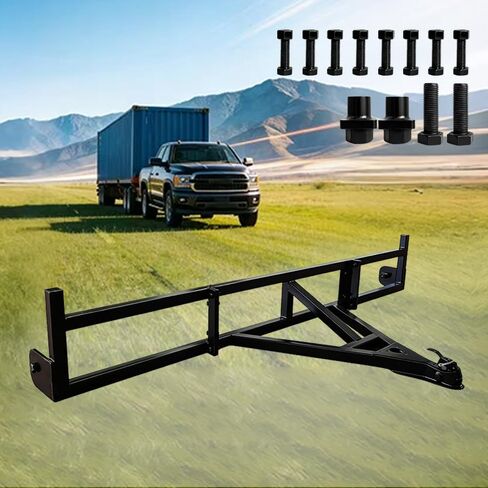 Professional Shipping Container Tow Bar Kit for 20'/40' Containers, Constructed from High-Strength Manganese Steel Rated for 14,000 Lbs, Split-Design for Easy Storage Suitable for Truck Towing in Kuwait