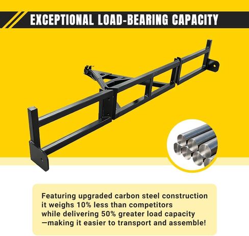 Professional Shipping Container Tow Bar Kit for 20'/40' Containers, Constructed from High-Strength Manganese Steel Rated for 14,000 Lbs, Split-Design for Easy Storage Suitable for Truck Towing in Kuwait