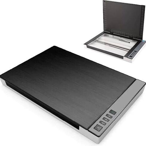 High Speed Flatbed Scanner, A3 Large Format Color Photo & Document Scanner, 1200 Dpi Optical Resolution, Auto-Scan, 8sec Fast Scan Speeds, for Home and Home Office in Kuwait