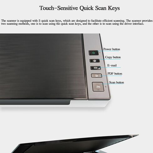 High Speed Flatbed Scanner, A3 Large Format Color Photo & Document Scanner, 1200 Dpi Optical Resolution, Auto-Scan, 8sec Fast Scan Speeds, for Home and Home Office in Kuwait