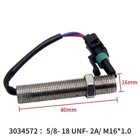 Magnetic Pickup MPU 3034572 Speed Sensor 80mm Generator Part M16 Thread 1Pcs in Kuwait